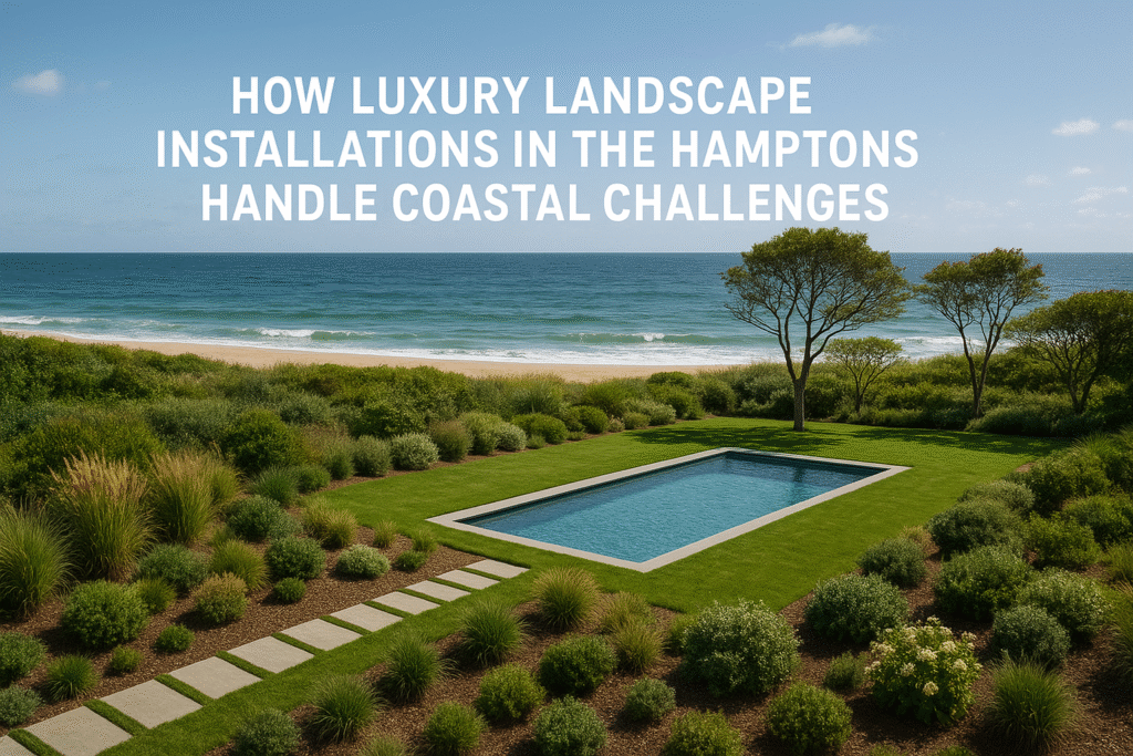 How Do Luxury Landscape Installations in the Hamptons Handle Coastal Challenges?