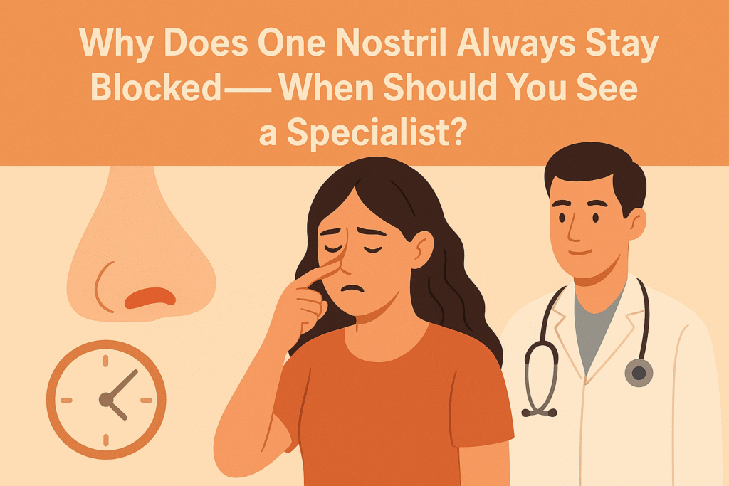 Why Does One Nostril Always Stay Blocked—and When Should You See a Specialist?