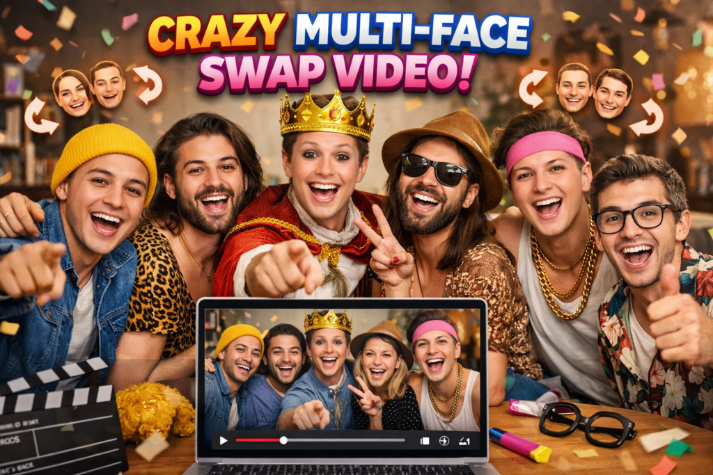 multiple face swap video online free